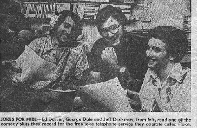 Newspaper Article, Ed, George & Jeff